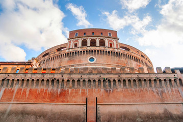 Mausoleum of Hadrian, known as the Castel Sant'Angelo in Rome