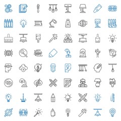 creativity icons set