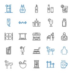 soda icons set