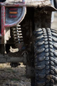 Shock absorber of an off road car