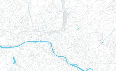 Saarbrucken, Germany bright vector map