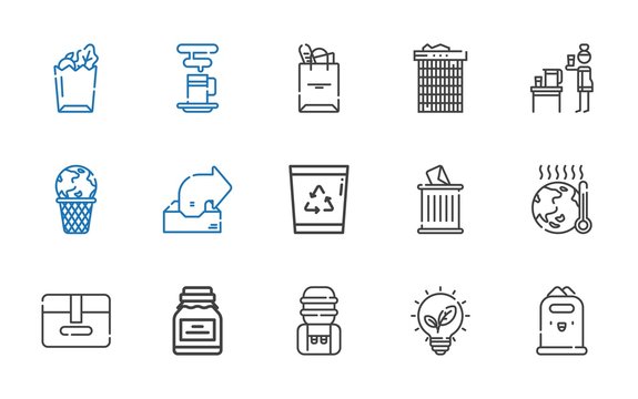 recycle icons set
