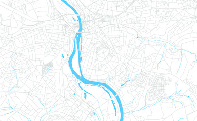 Mulheim an der Ruhr, Germany bright vector map