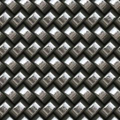 Seamless Repeating Metal Weave Pattern Tile