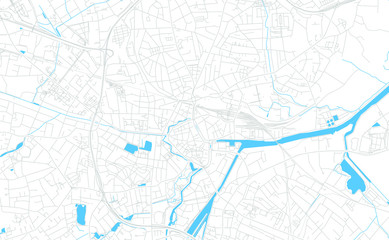 Oldenburg, Germany bright vector map