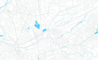 Leverkusen, Germany bright vector map