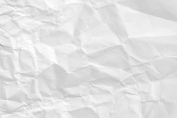 Fototapeta premium Paper texture Crumpled White.Top view.