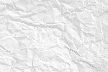 Paper texture Crumpled White.Top view.
