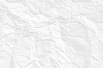 Fototapeta premium Paper texture Crumpled White.Top view.