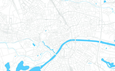 Ingolstadt, Germany bright vector map