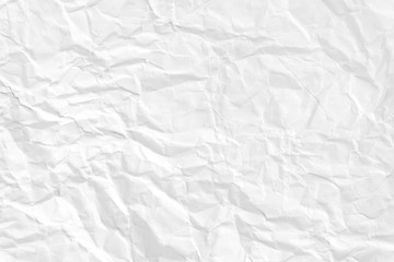 Paper texture Crumpled White.Top view.