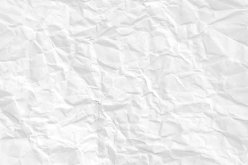 Paper texture Crumpled White.Top view.