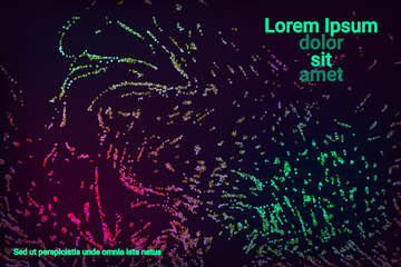 Multicolored confetti dots