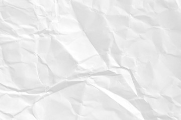 Fototapeta premium Paper texture Crumpled White.Top view.