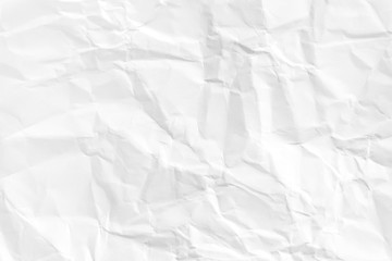 Paper texture Crumpled White.Top view.