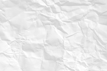 Paper texture Crumpled White.Top view.