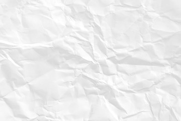Paper texture Crumpled White.Top view.