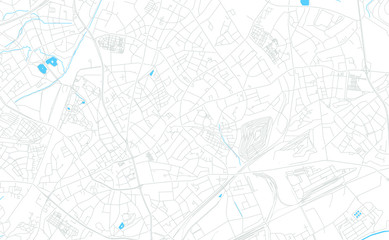 Bottrop, Germany bright vector map
