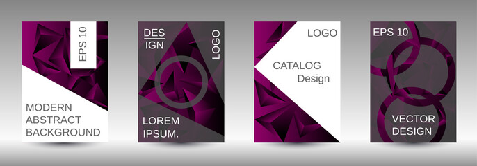 A set of modern abstract covers.