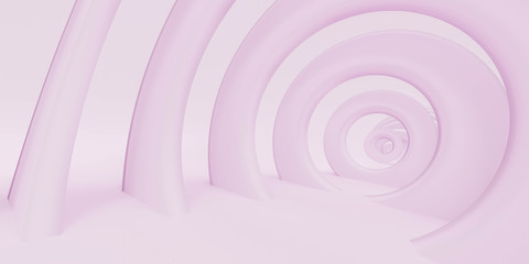 abstract rose pink swirl abstract technology circles background texture 3d render illustration