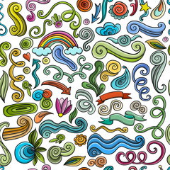 Swirl background, seamless pattern for your design