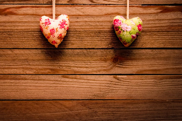 hearts on valentine's day in love