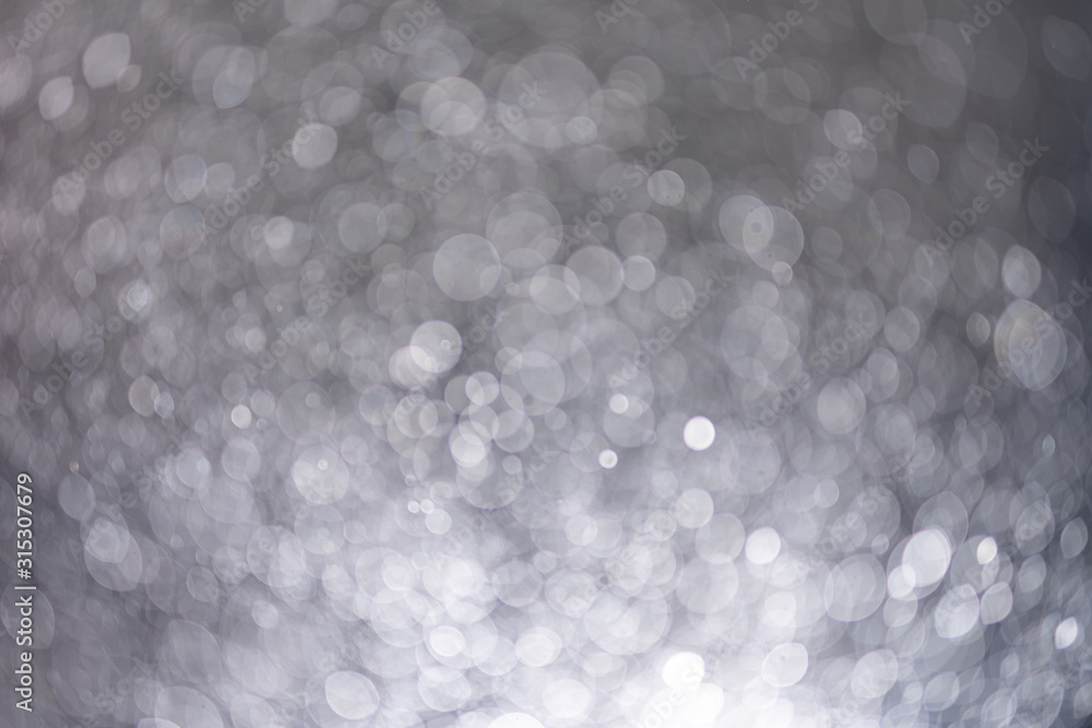 Poster abstract bokeh from light and water spray in backgrounds of various colors