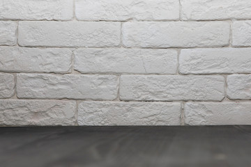 White brick wall.