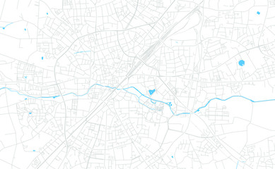 Gutersloh, Germany bright vector map