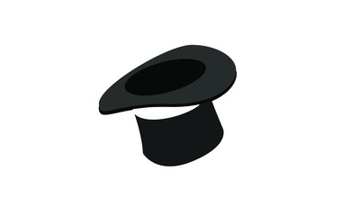 black Bowler icon logo design illustration
