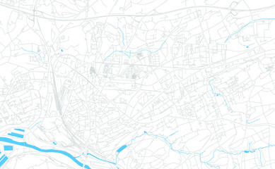 Witten, Germany bright vector map