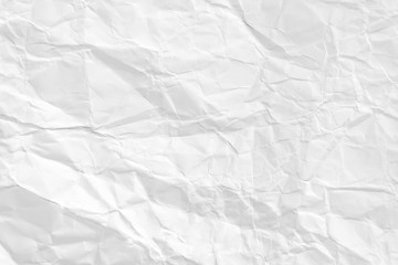 Paper texture Crumpled White.Top view.