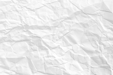 Paper texture Crumpled White.Top view.