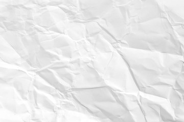 Paper texture Crumpled White.Top view.