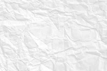 Paper texture Crumpled White.Top view.