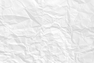 Paper texture Crumpled White.Top view.