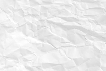 Paper texture Crumpled White.Top view.