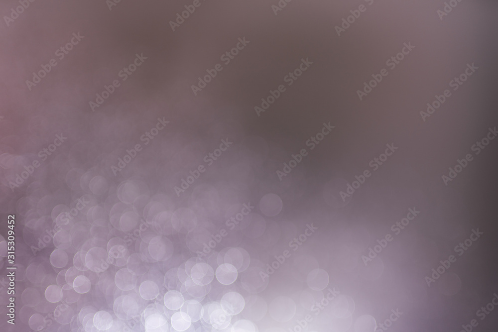 Poster abstract bokeh from light and water spray in backgrounds of various colors