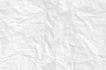 Naklejka premium Paper texture Crumpled White.Top view.