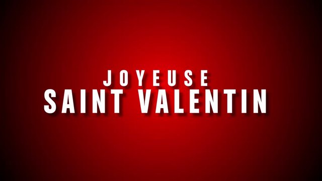 joyeuse saint Valentin- animation red heart background