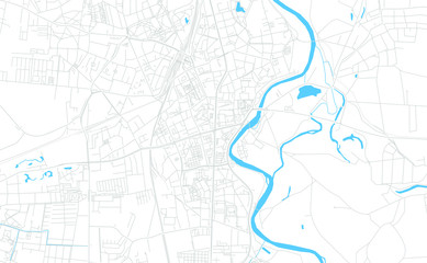 Dessau-Roslau, Germany bright vector map