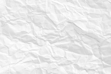 Paper texture Crumpled White.Top view.