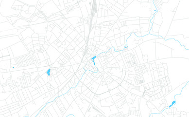 Neumunster, Germany bright vector map