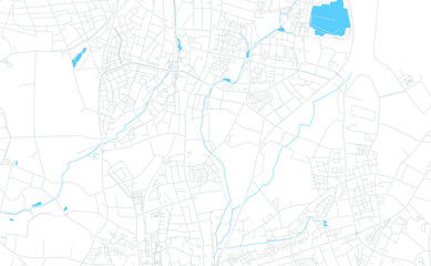 Fototapeta na wymiar Norderstedt, Germany bright vector map