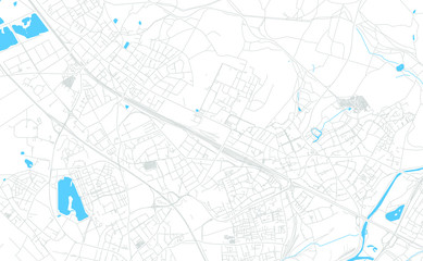 Troisdorf, Germany bright vector map