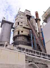 Huge Cement Factory on the Island of Gotland in Towering High - 315311403