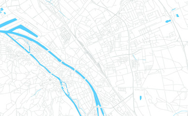 Bamberg, Germany bright vector map