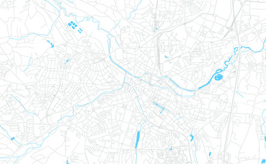 Bayreuth, Germany bright vector map