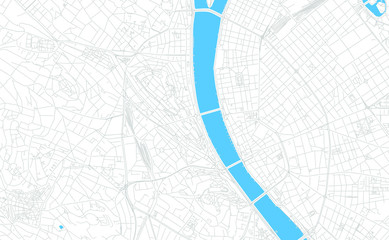 Budapest, Hungary bright vector map