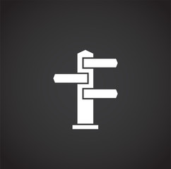 Camping icon on background for graphic and web design. Creative illustration concept symbol for web or mobile app.